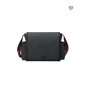 Barely used black Gucci diaper bag
